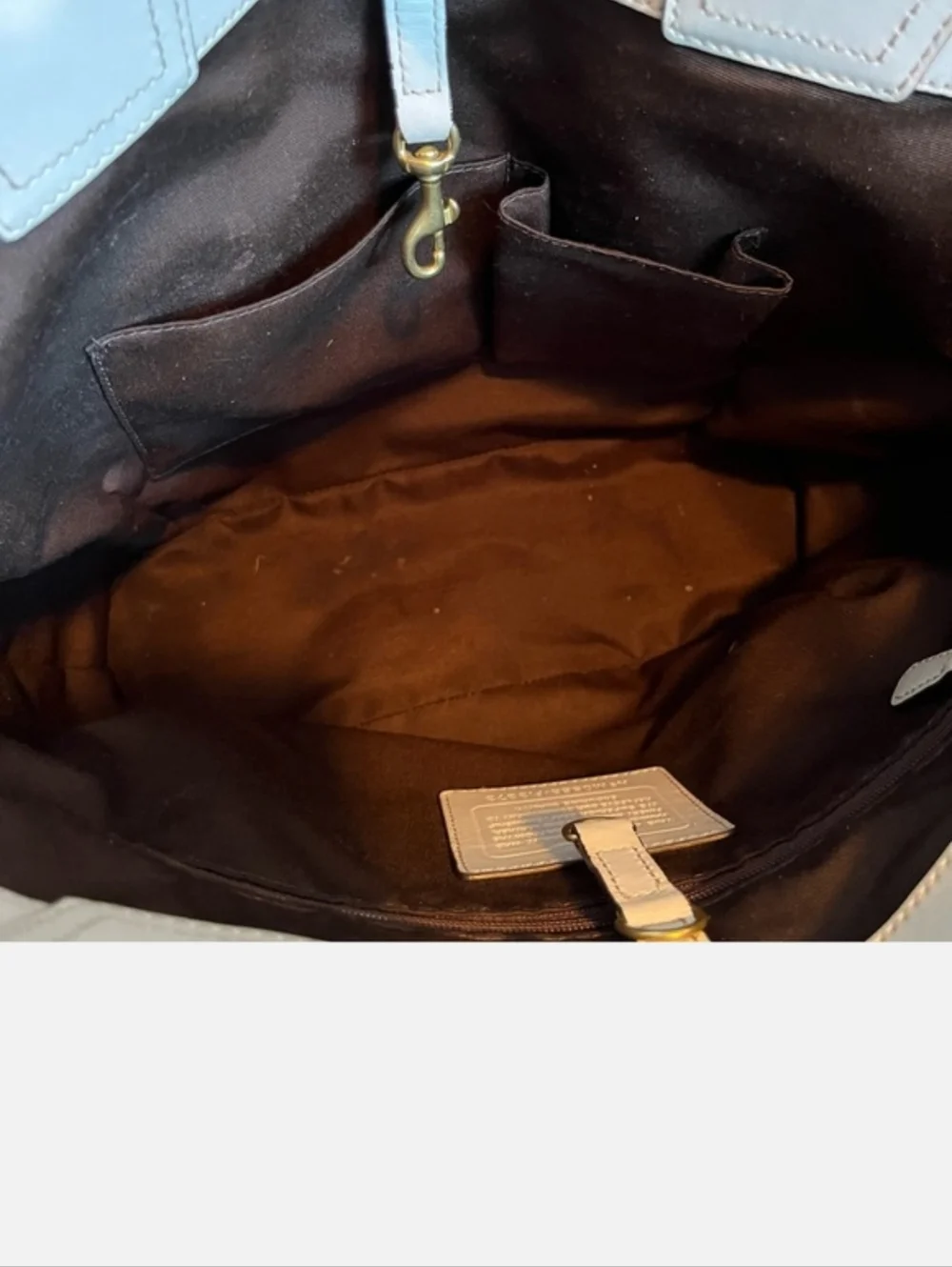 Coach Bleecker Natural Straw Leather Flower Tote - Picture 11 of 12